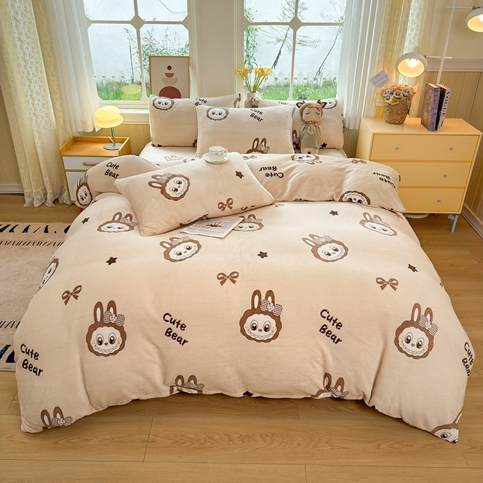 91家纺网 家纺一手货源 找家纺 乐居坊 2025新款家用高克重学生宿舍床牛奶绒套件单品【提供买家秀】加 QQ群 286712643 大明星