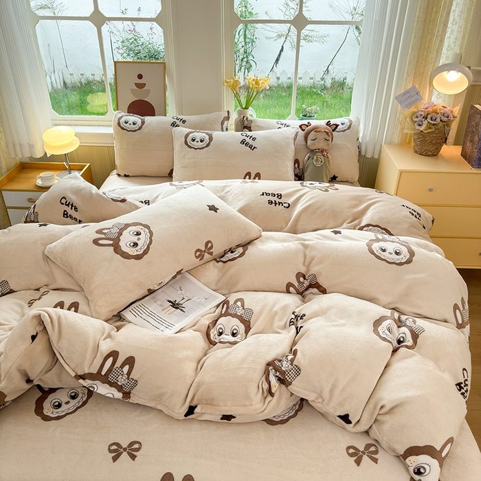 91家纺网 家纺一手货源 找家纺 乐居坊 2025新款家用高克重学生宿舍床牛奶绒套件单品【提供买家秀】加 QQ群 286712643 大明星