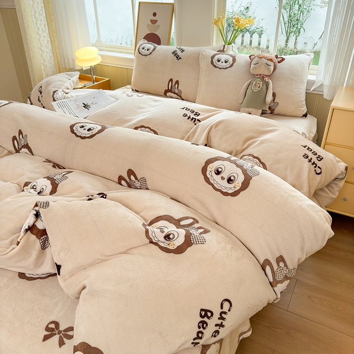 91家纺网 家纺一手货源 找家纺 乐居坊 2025新款家用高克重学生宿舍床牛奶绒套件单品【提供买家秀】加 QQ群 286712643 大明星