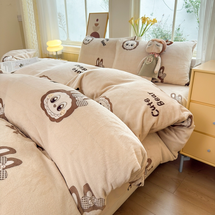 91家纺网 家纺一手货源 找家纺 乐居坊 2025新款家用高克重学生宿舍床牛奶绒套件单品【提供买家秀】加 QQ群 286712643 大明星