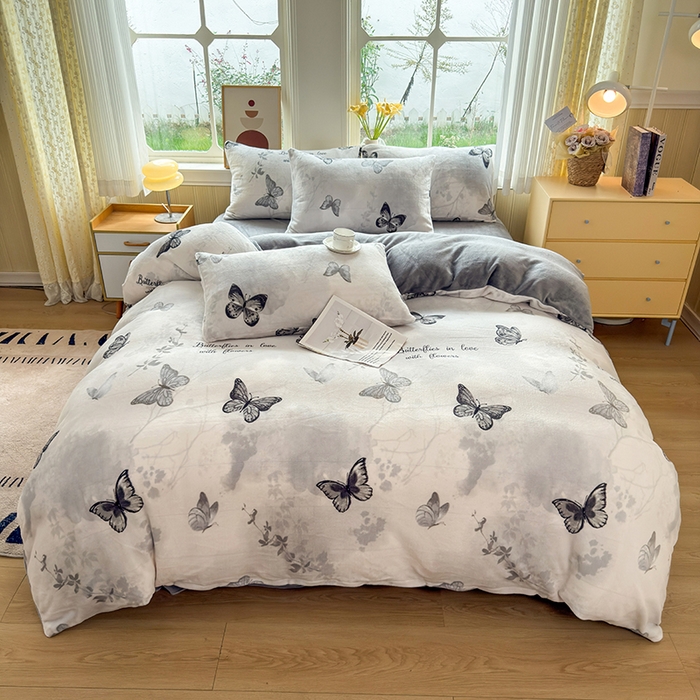 91家纺网 家纺一手货源 找家纺 乐居坊 2025新款家用高克重学生宿舍床牛奶绒套件单品【提供买家秀】加 QQ群 286712643 幻影