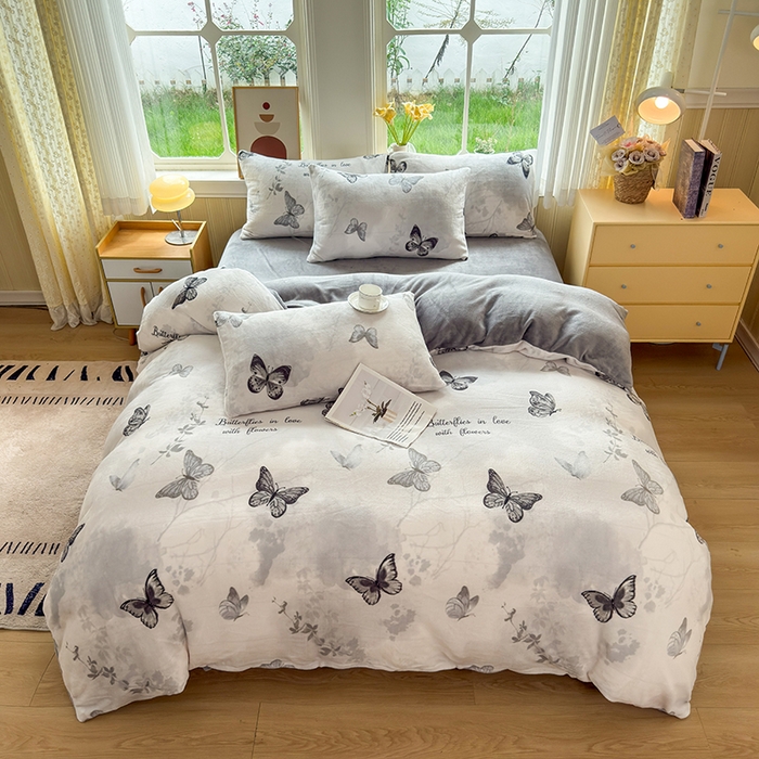 91家纺网 家纺一手货源 找家纺 乐居坊 2025新款家用高克重学生宿舍床牛奶绒套件单品【提供买家秀】加 QQ群 286712643 幻影