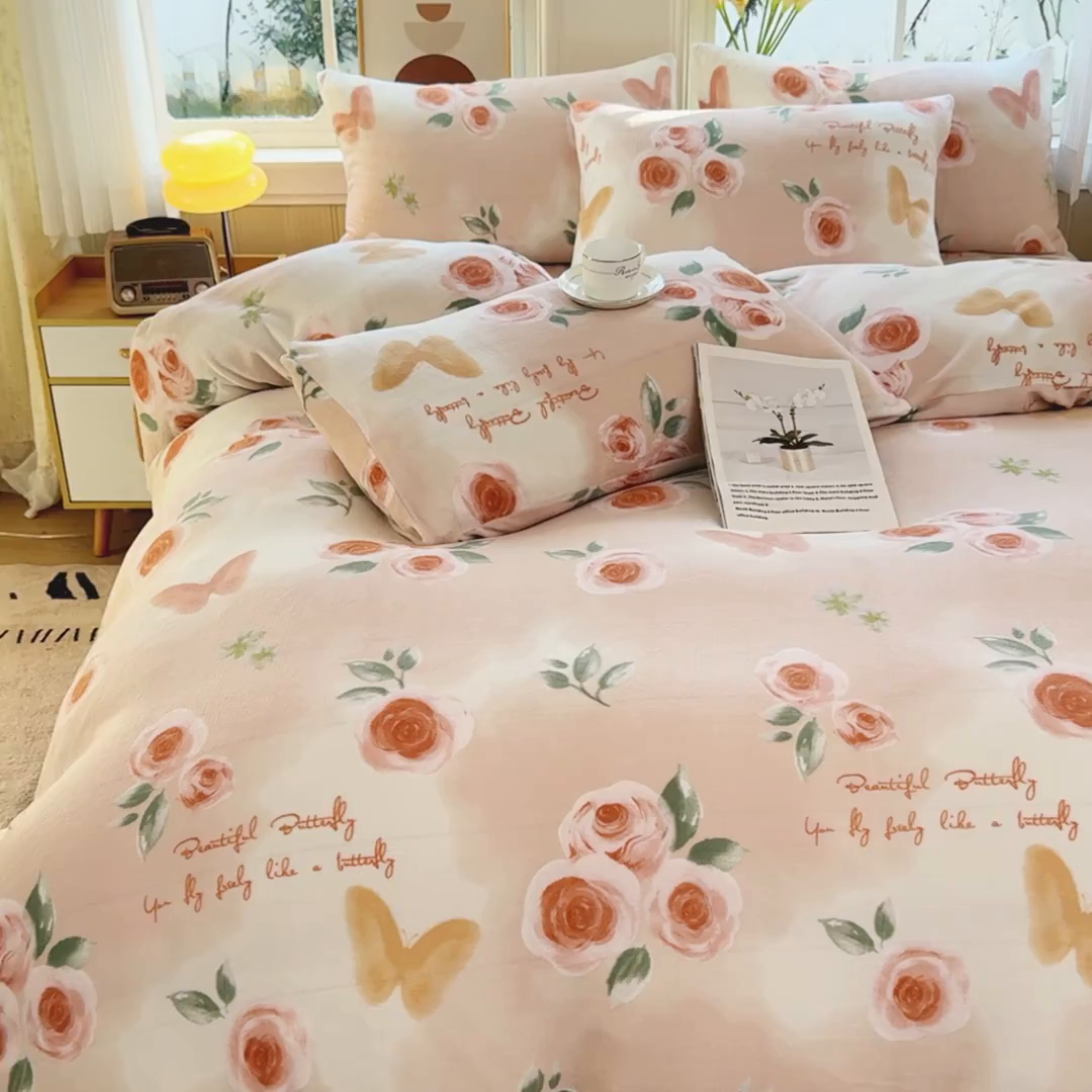 91家纺网 家纺一手货源 找家纺 乐居坊 2025新款家用高克重学生宿舍床牛奶绒套件单品【提供买家秀】加 QQ群 286712643 洛克庄园