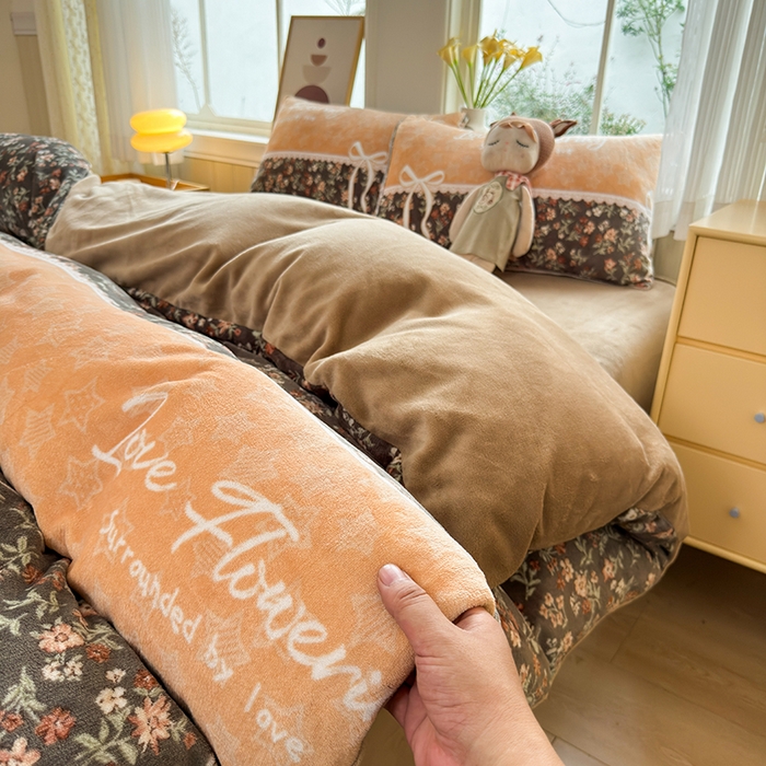 91家纺网 家纺一手货源 找家纺 乐居坊 2025新款家用高克重学生宿舍床牛奶绒套件单品【提供买家秀】加 QQ群 286712643 梦幻花园