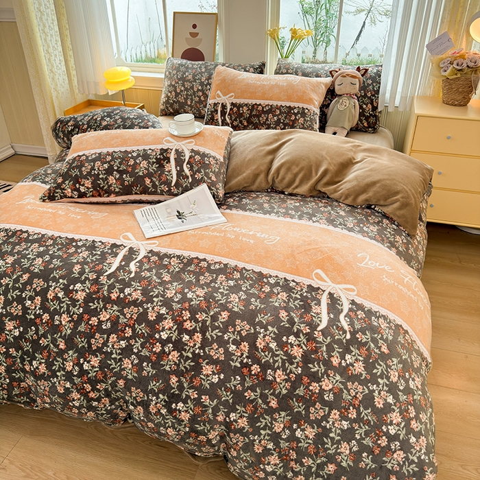 91家纺网 家纺一手货源 找家纺 乐居坊 2025新款家用高克重学生宿舍床牛奶绒套件单品【提供买家秀】加 QQ群 286712643 梦幻花园