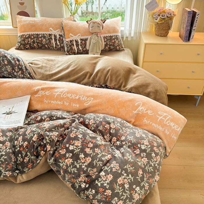 91家纺网 家纺一手货源 找家纺 乐居坊 2025新款家用高克重学生宿舍床牛奶绒套件单品【提供买家秀】加 QQ群 286712643 梦幻花园