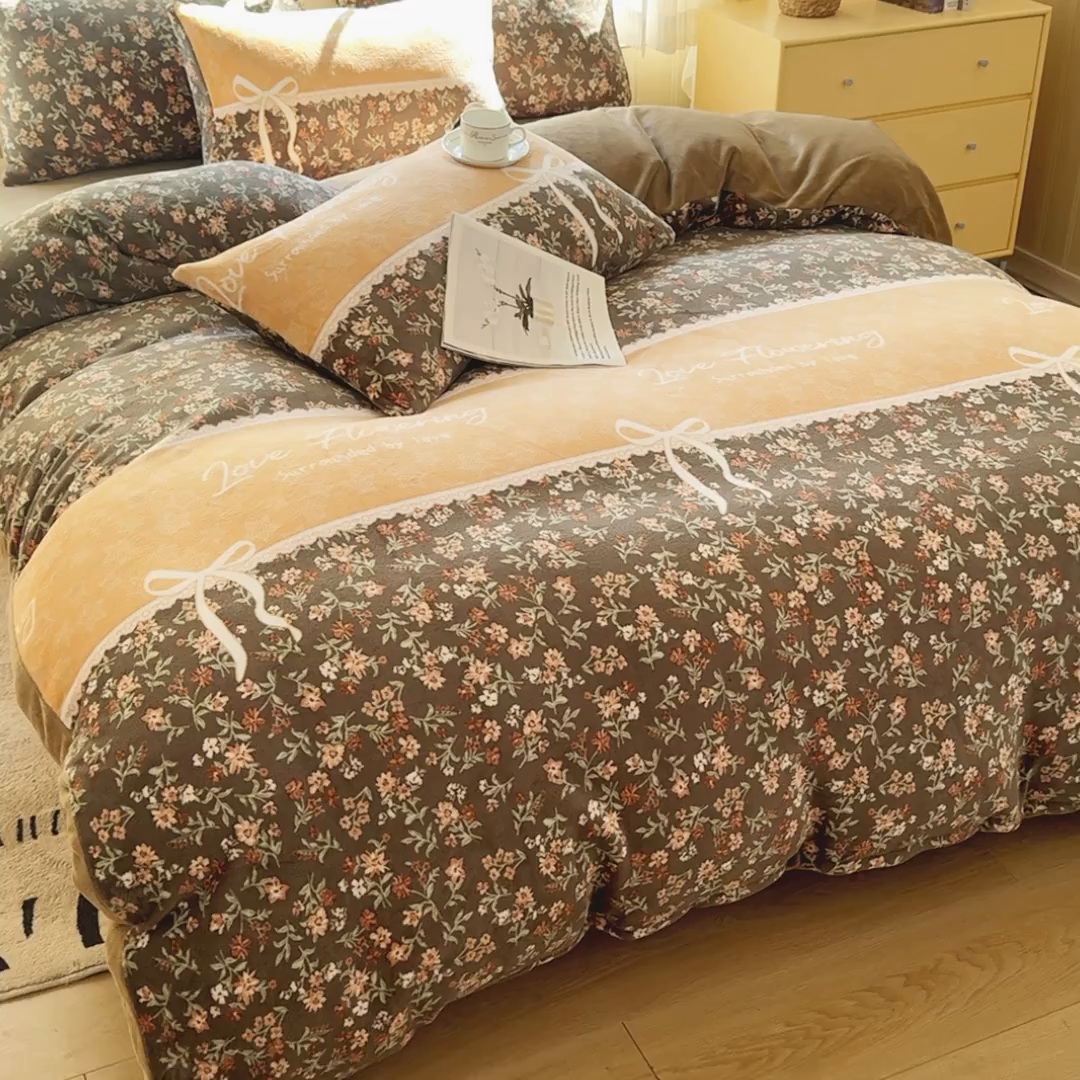 91家纺网 家纺一手货源 找家纺 乐居坊 2025新款家用高克重学生宿舍床牛奶绒套件单品【提供买家秀】加 QQ群 286712643 梦幻花园