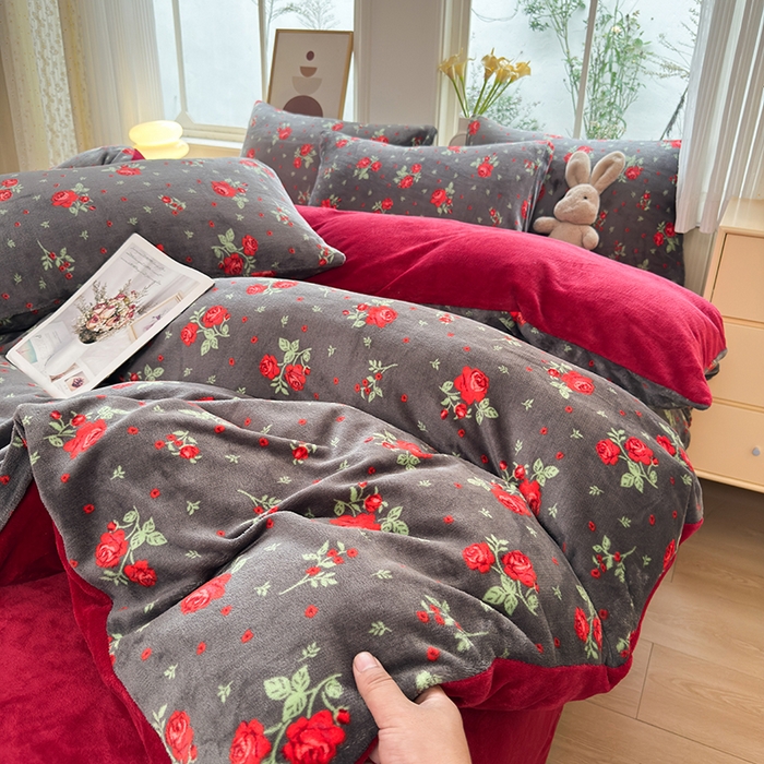 乐居坊 2025新款家用高克重学生宿舍床牛奶绒套件单品【提供买家秀】加 QQ群 286712643 秘境丽世