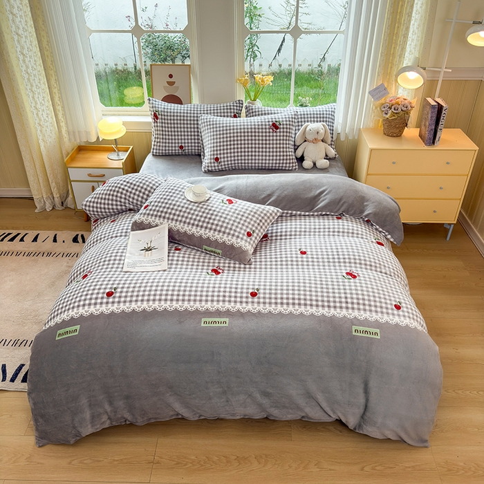 91家纺网 家纺一手货源 找家纺 乐居坊 2025新款家用高克重学生宿舍床牛奶绒套件单品【提供买家秀】加 QQ群 286712643 浅草川奈