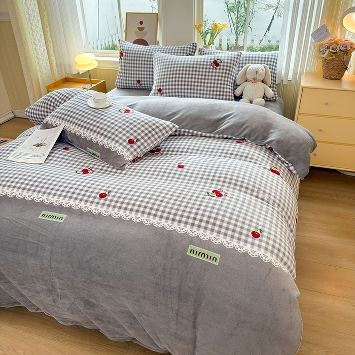 91家纺网 家纺一手货源 找家纺 乐居坊 2025新款家用高克重学生宿舍床牛奶绒套件单品【提供买家秀】加 QQ群 286712643 浅草川奈