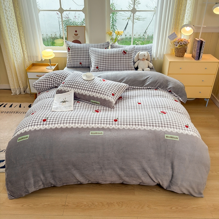 91家纺网 家纺一手货源 找家纺 乐居坊 2025新款家用高克重学生宿舍床牛奶绒套件单品【提供买家秀】加 QQ群 286712643 浅草川奈