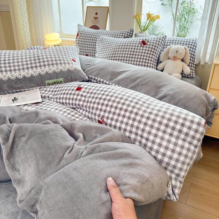 乐居坊 2025新款家用高克重学生宿舍床牛奶绒套件单品【提供买家秀】加 QQ群 286712643 浅草川奈