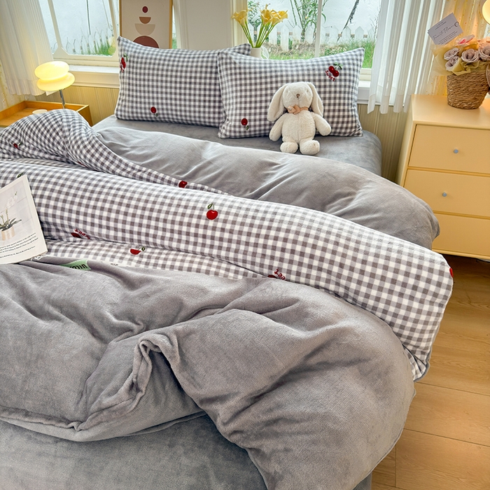 91家纺网 家纺一手货源 找家纺 乐居坊 2025新款家用高克重学生宿舍床牛奶绒套件单品【提供买家秀】加 QQ群 286712643 浅草川奈