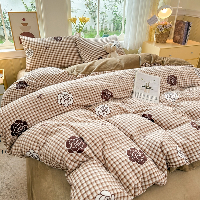 91家纺网 家纺一手货源 找家纺 乐居坊 2025新款家用高克重学生宿舍床牛奶绒套件单品【提供买家秀】加 QQ群 286712643 山茶花语