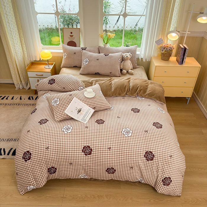 91家纺网 家纺一手货源 找家纺 乐居坊 2025新款家用高克重学生宿舍床牛奶绒套件单品【提供买家秀】加 QQ群 286712643 山茶花语