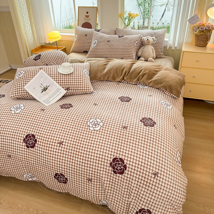 91家纺网 家纺一手货源 找家纺 乐居坊 2025新款家用高克重学生宿舍床牛奶绒套件单品【提供买家秀】加 QQ群 286712643 山茶花语