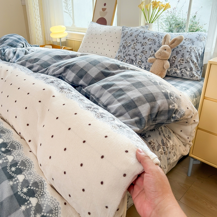 91家纺网 家纺一手货源 找家纺 乐居坊 2025新款家用高克重学生宿舍床牛奶绒套件单品【提供买家秀】加 QQ群 286712643 香格里拉