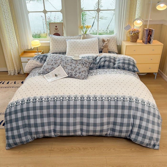 91家纺网 家纺一手货源 找家纺 乐居坊 2025新款家用高克重学生宿舍床牛奶绒套件单品【提供买家秀】加 QQ群 286712643 香格里拉