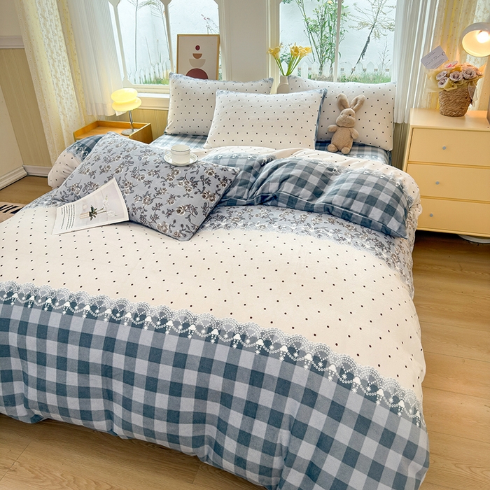 91家纺网 家纺一手货源 找家纺 乐居坊 2025新款家用高克重学生宿舍床牛奶绒套件单品【提供买家秀】加 QQ群 286712643 香格里拉