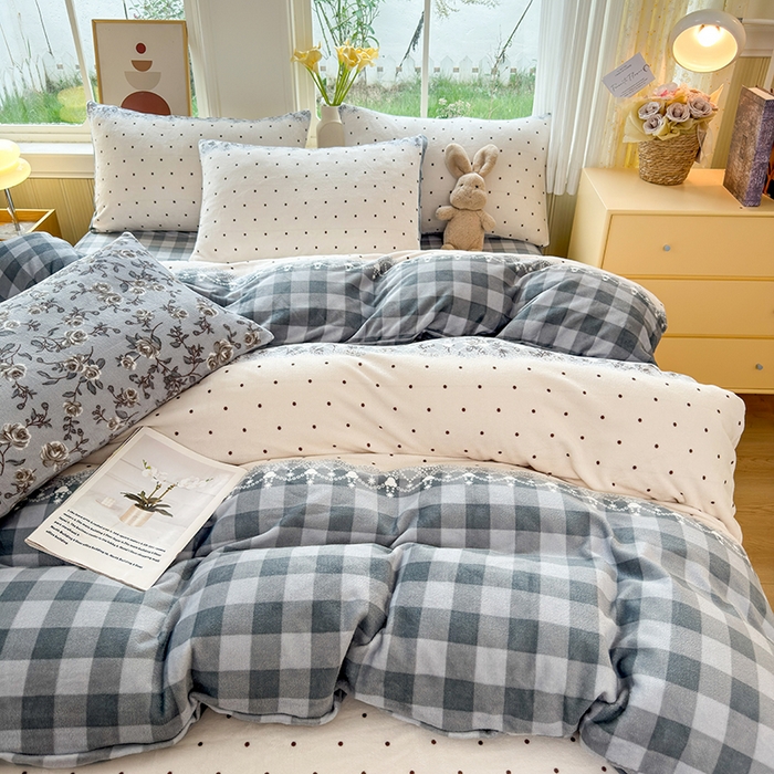 91家纺网 家纺一手货源 找家纺 乐居坊 2025新款家用高克重学生宿舍床牛奶绒套件单品【提供买家秀】加 QQ群 286712643 香格里拉