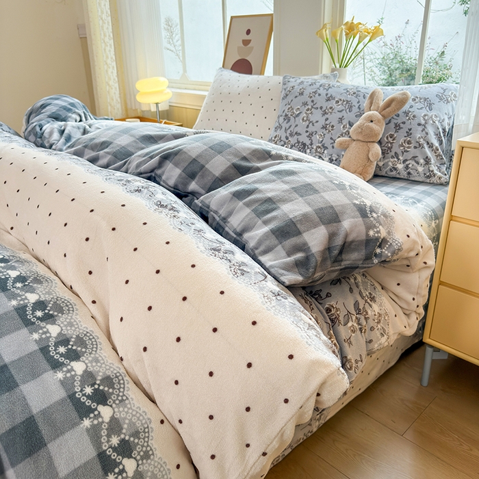 91家纺网 家纺一手货源 找家纺 乐居坊 2025新款家用高克重学生宿舍床牛奶绒套件单品【提供买家秀】加 QQ群 286712643 香格里拉