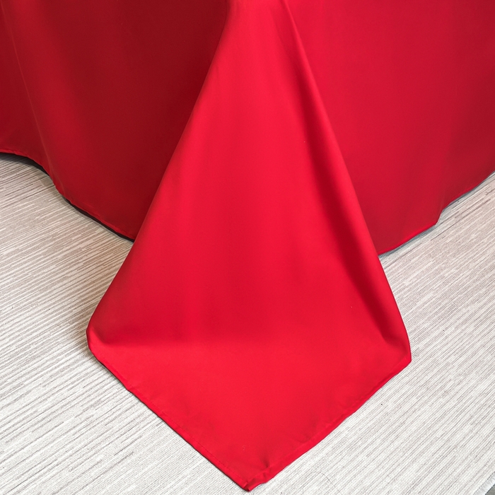 91家纺网 家纺一手货源 找家纺 花愿 2025新款婚庆大版印花四件套 幸福之约