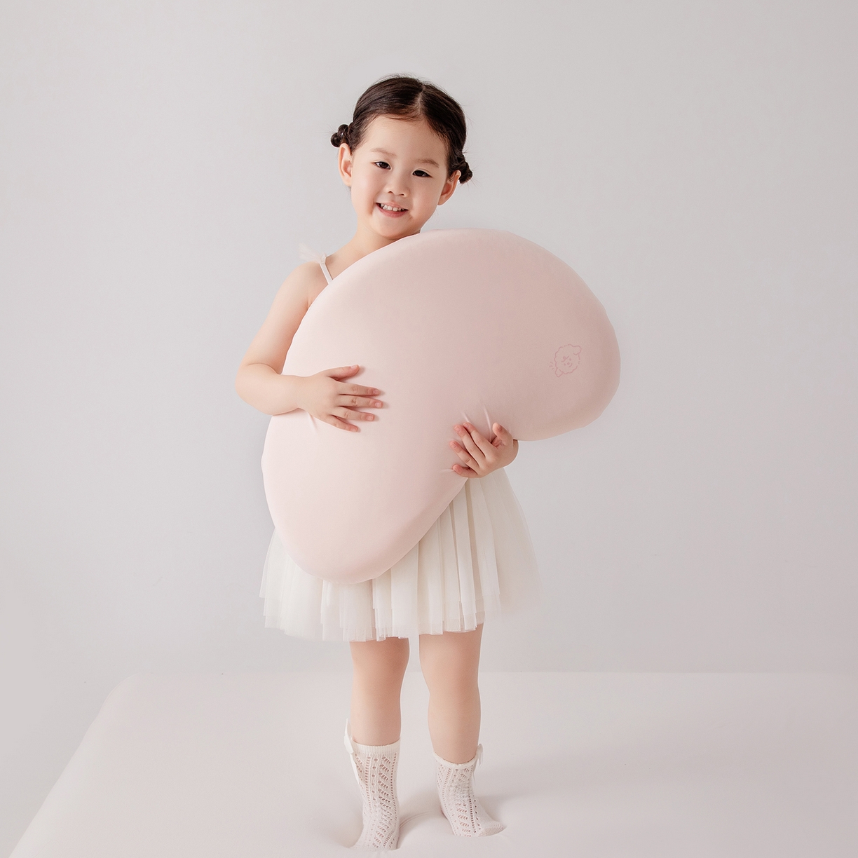 91家纺网 家纺一手货源 找家纺 贵夫人 2025新款4D可水洗儿童硅胶枕  枕头枕芯 粉色3cm单只简易