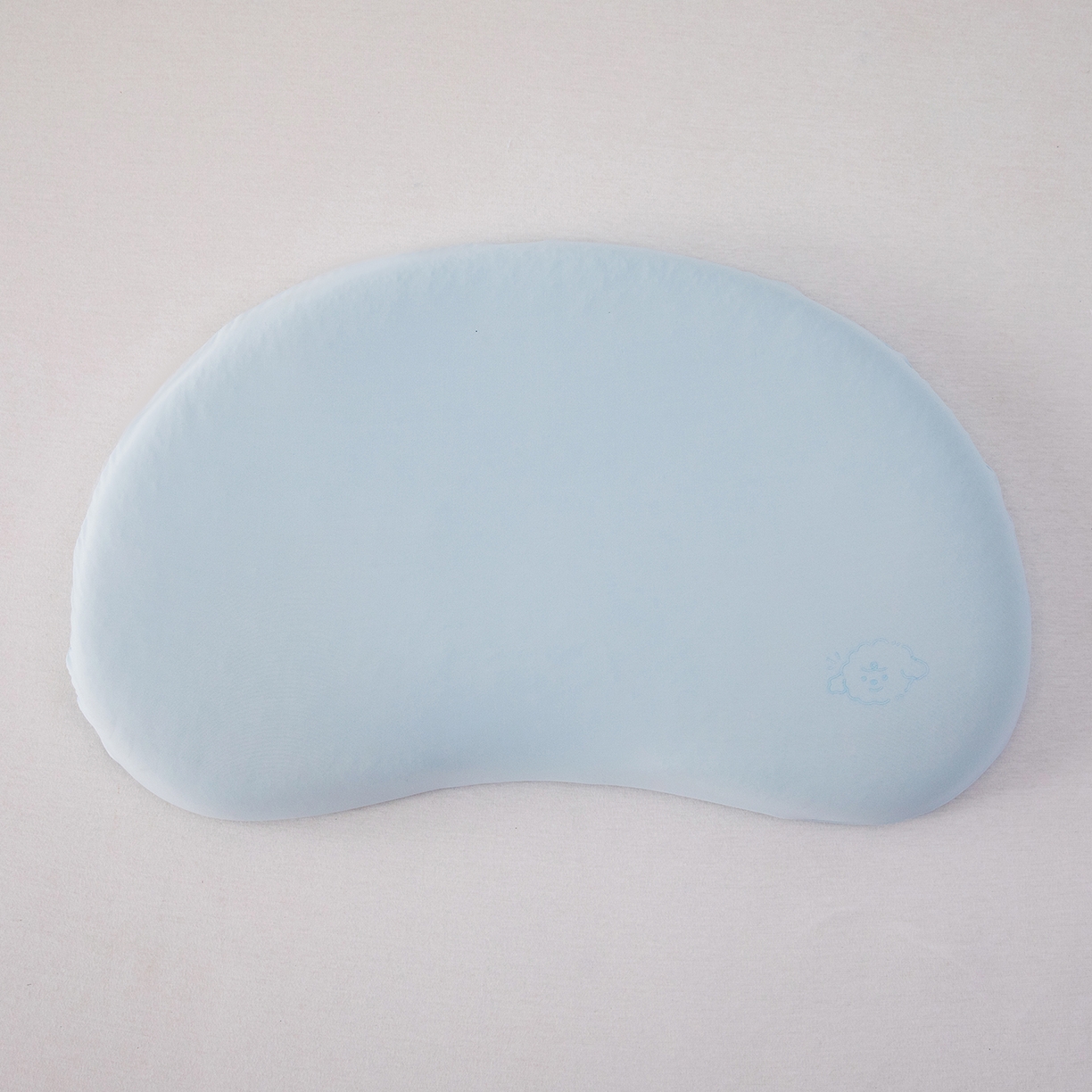 91家纺网 家纺一手货源 找家纺 贵夫人 2025新款4D可水洗儿童硅胶枕  枕头枕芯 蓝色5cm单只简易