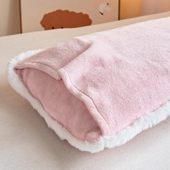 91家纺网 家纺一手货源 找家纺 御棉坊 2025新款艾尼绒多功能两用被套 天使小兔