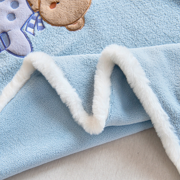 91家纺网 家纺一手货源 找家纺 御棉坊 2025新款艾尼绒多功能两用被套 旅行小熊