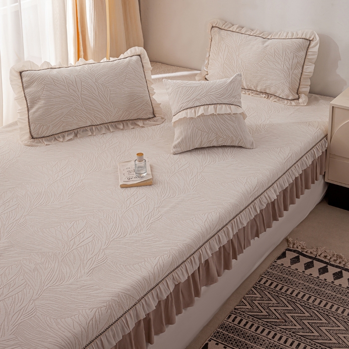 91家纺网 家纺一手货源 找家纺 （总）峻杨 2025新款榻榻米床盖炕盖亲肤雪尼尔大尺寸防滑耐磨床盖可机洗可定做尺寸-漫纱