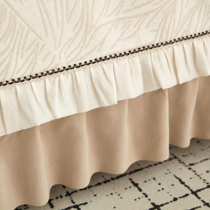 91家纺网 家纺一手货源 找家纺 （总）峻杨 2025新款床用床盖柔软亲肤雪尼尔大床单高支高密防滑加厚床盖可定制-漫纱