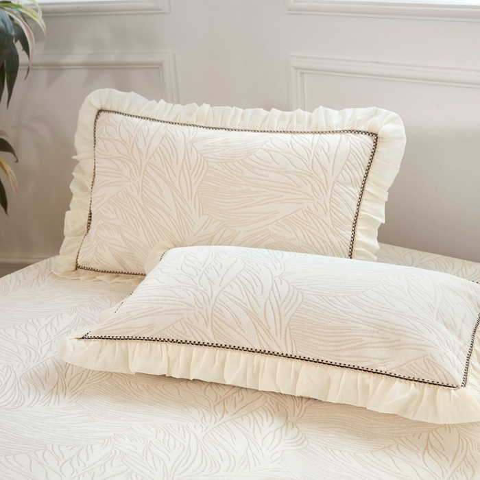 91家纺网 家纺一手货源 找家纺 （总）峻杨 2025新款床用床盖柔软亲肤雪尼尔大床单高支高密防滑加厚床盖可定制-漫纱