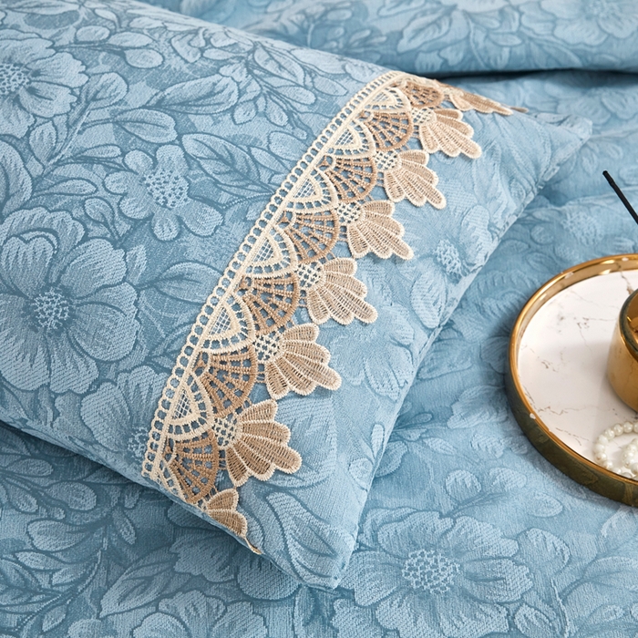 91家纺网 家纺一手货源 找家纺 （总）暖木杨 2025新款高支高密雪尼尔床用床盖炕盖炕单简约柔软亲肤床盖-一抹茶花