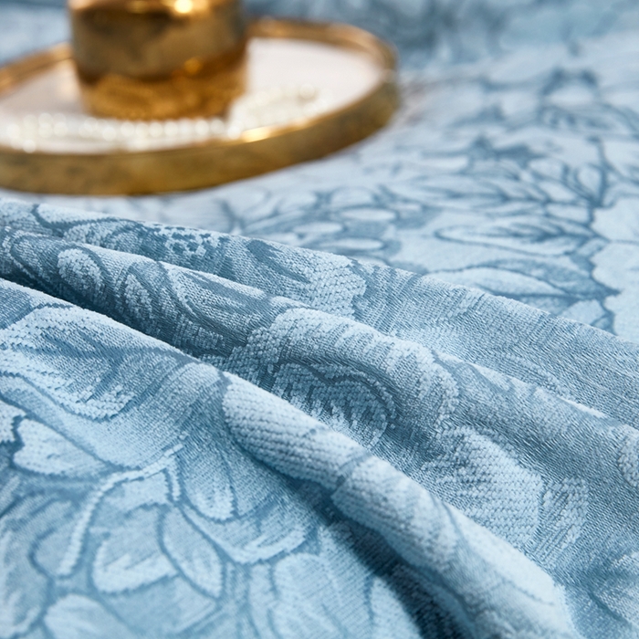 91家纺网 家纺一手货源 找家纺 （总）暖木杨 2025新款高支高密雪尼尔床用床盖炕盖炕单简约柔软亲肤床盖-一抹茶花