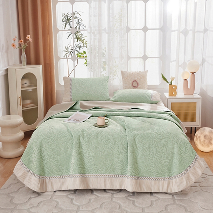 91家纺网 家纺一手货源 找家纺 （总）峻杨 2025新款床用床盖农村大炕单防滑耐磨柔软亲肤耐磨防滑可机洗炕盖-清馨梦圆