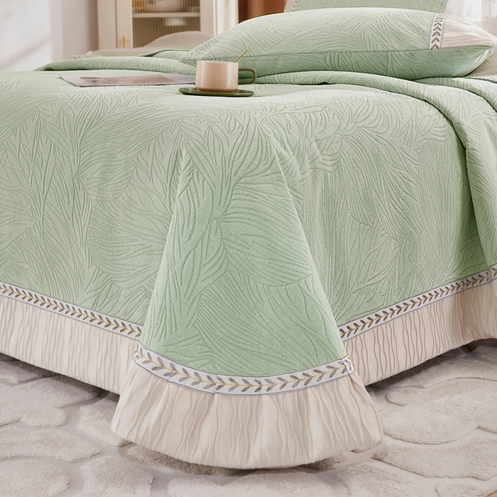 91家纺网 家纺一手货源 找家纺 （总）峻杨 2025新款床用床盖农村大炕单防滑耐磨柔软亲肤耐磨防滑可机洗炕盖-清馨梦圆