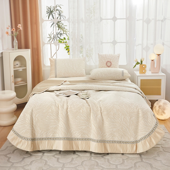 91家纺网 家纺一手货源 找家纺 （总）峻杨 2025新款床用床盖农村大炕单防滑耐磨柔软亲肤耐磨防滑可机洗炕盖-清馨梦圆