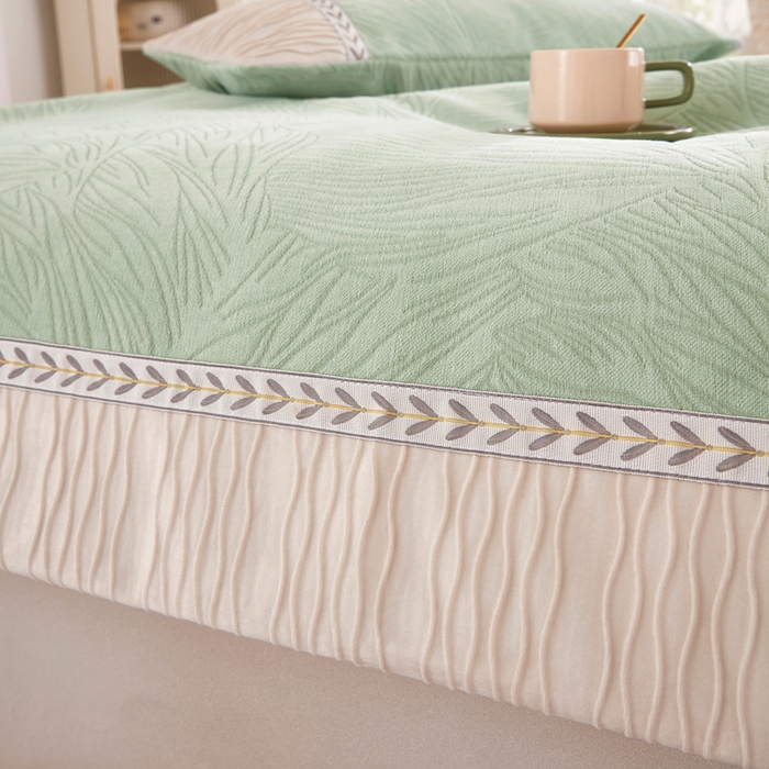 91家纺网 家纺一手货源 找家纺 （总）峻杨 2025新款床用床盖农村大炕单防滑耐磨柔软亲肤耐磨防滑可机洗炕盖-清馨梦圆