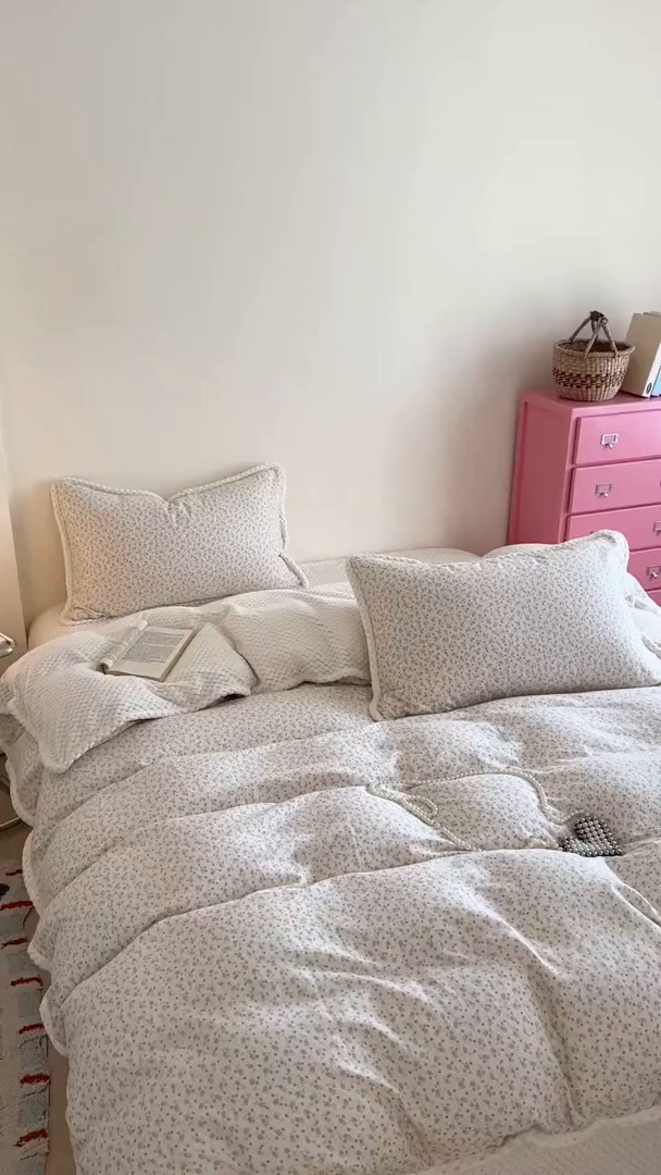 91家纺网 家纺一手货源 找家纺 （总）柚子YOUTH 2025新款全棉双层纱华夫格提花暖绒四件套