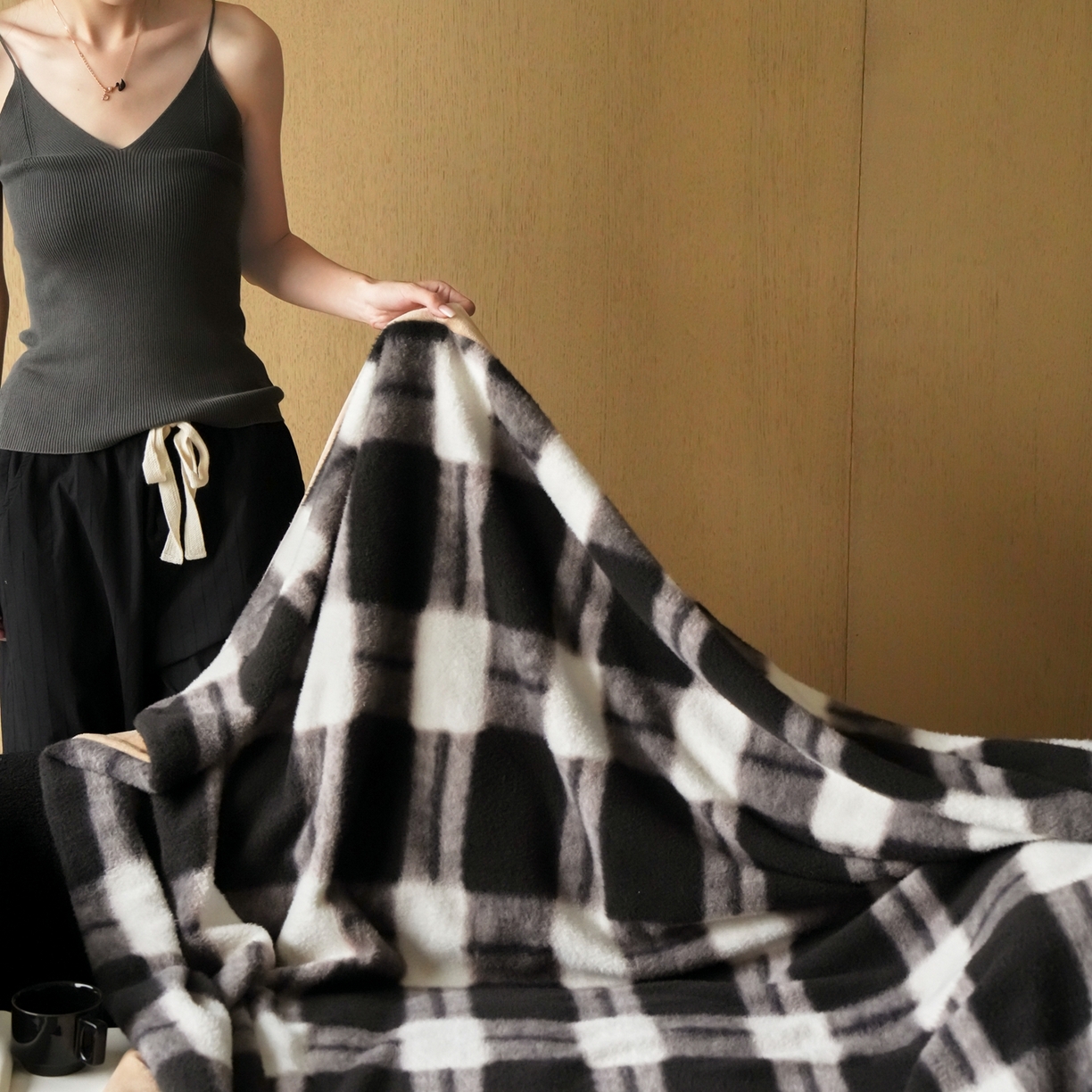 91家纺网 家纺一手货源 找家纺 （总）三味舒屋 2025新款仿生羊毛绒被套毯