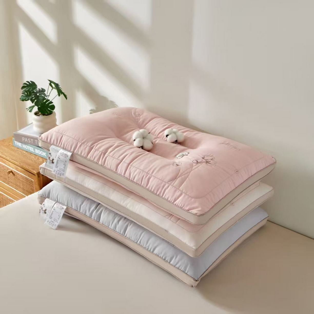 91家纺网 家纺一手货源 找家纺 糖果枕芯 2025新款零压舒睡SPA护颈枕枕头枕芯小棉花 小棉花-组合图