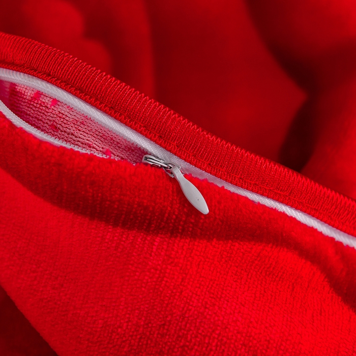 91家纺网 家纺一手货源 找家纺 韩秀2025新款金貂牛奶法莱绒床裙款四件套加厚保暖8.5斤金雕绒 大红玫瑰