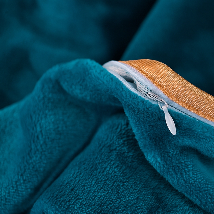 91家纺网 家纺一手货源 找家纺 韩秀2025新款金貂牛奶法莱绒床裙款四件套加厚保暖8.5斤金雕绒 花好月圆