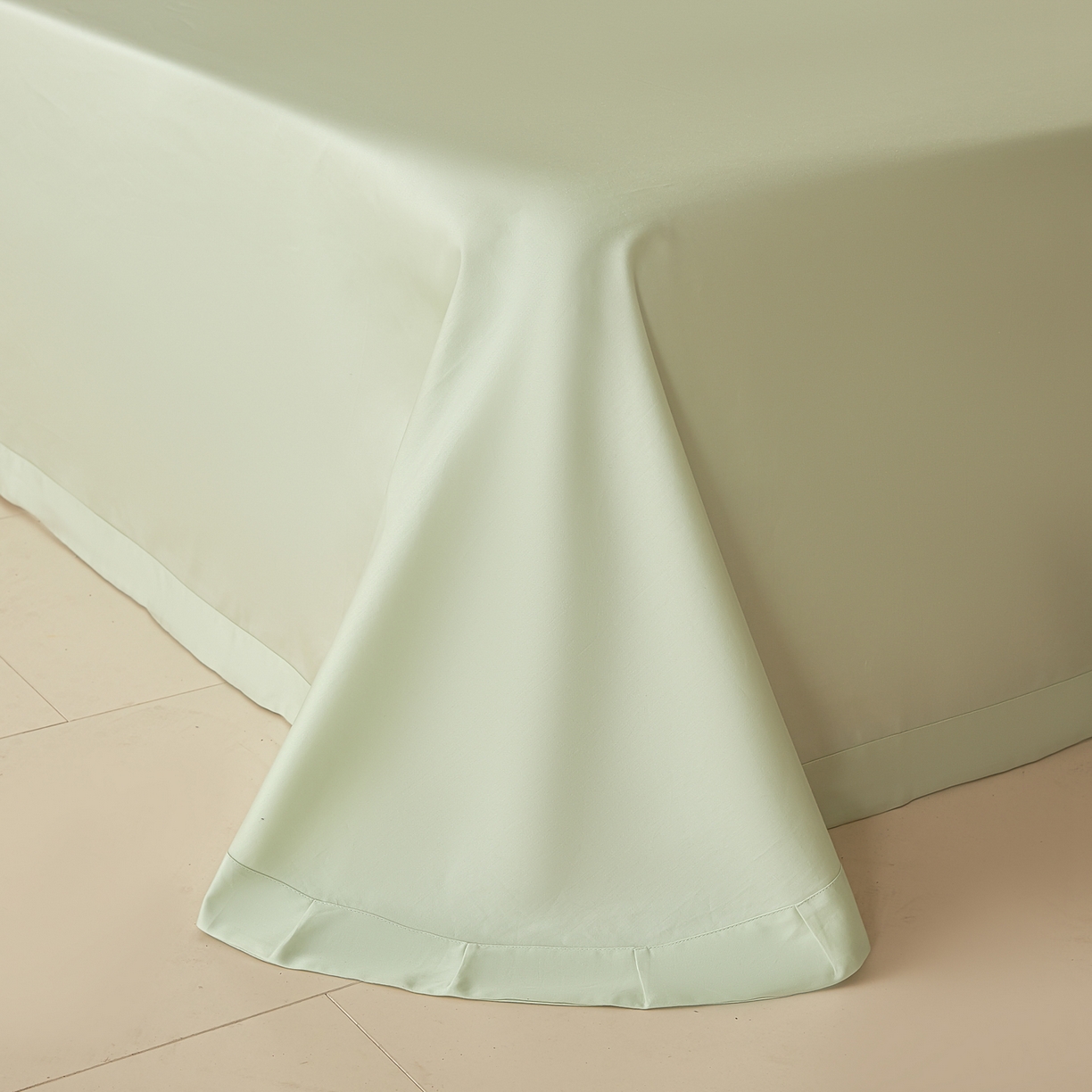 91家纺网 家纺一手货源 找家纺 洺兰家居 2025年新款新疆长绒棉100支刺绣款绣花四件套 小确幸 小确幸-绿