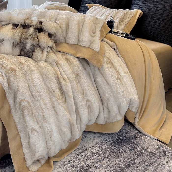 91家纺网 家纺一手货源 找家纺 若未家居 LOVEWE HOUSE 2025新款树纹年轮自然系丹麦貂A版350克B版240克全消光牛奶绒四件套-瓦伦（控价券后不低于358） 瓦伦 浅驼