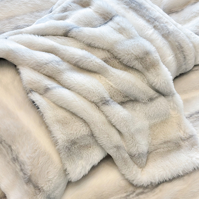 91家纺网 家纺一手货源 找家纺 （总）若未家居 LOVEWE HOUSE 2025新款丹麦貂A版350克B版220克全消光牛奶绒简约高级感皮草绒四件套-龙猫（控价券后不低于298）