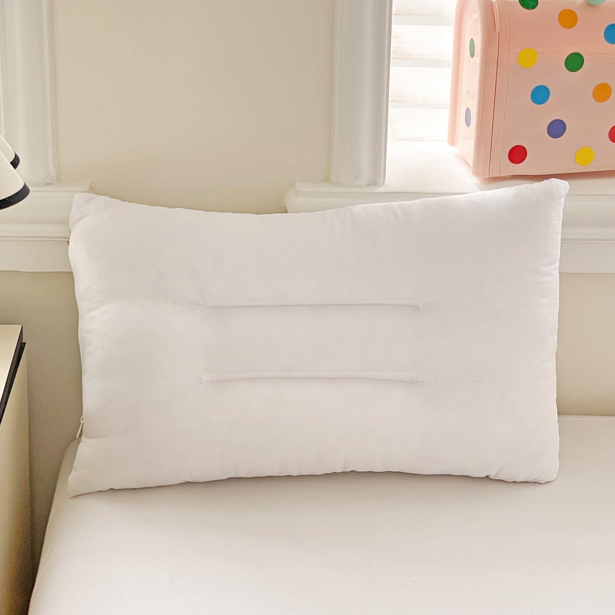 91家纺网 家纺一手货源 找家纺 （总）亦帆枕芯 2025新款小象豆豆绒儿童枕头豆豆绒宝宝安抚枕芯加枕套