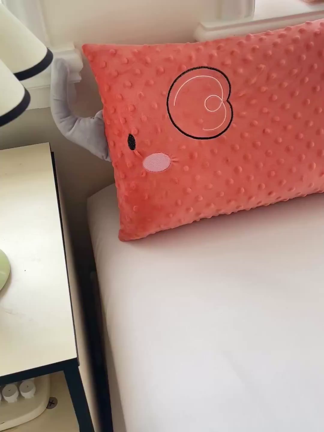 91家纺网 家纺一手货源 找家纺 亦帆枕芯 2025新款小象豆豆绒儿童枕头豆豆绒宝宝安抚枕芯加枕套 豆沙色-小象豆豆绒