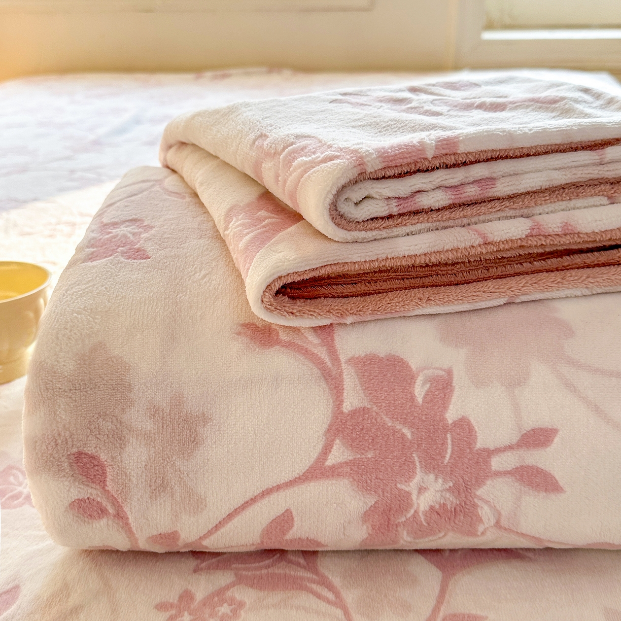 91家纺网 家纺一手货源 找家纺 灰鲸 2025新款立体雕花牛奶绒床单单床单单品床单单件 繁花-粉